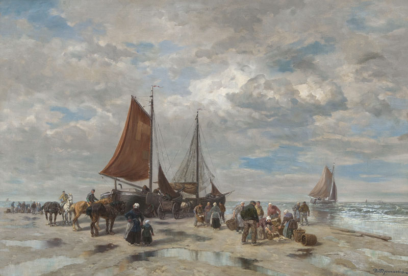 Désiré Thomassin - Fischer am Strand Fischer am Strand