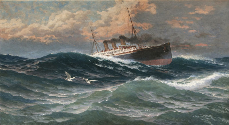 The Fürst Bismarck on the Ocean