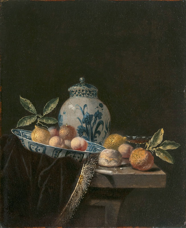 Still Life with Wanli Bowl and Fruits