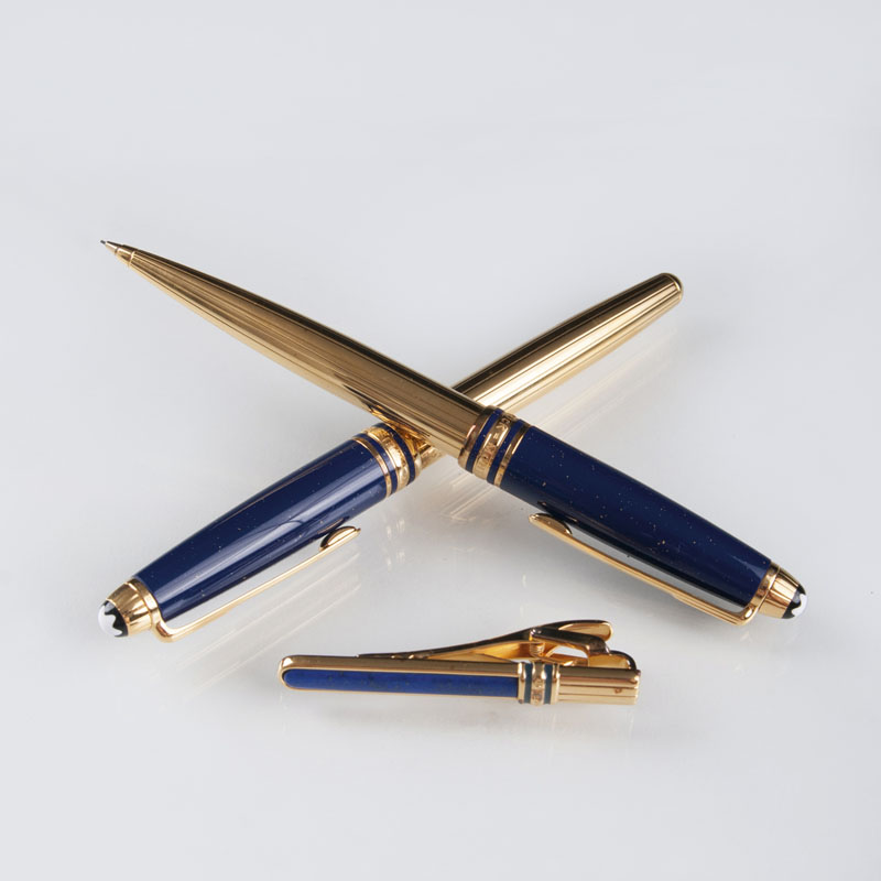 A writing set 'Meisterstück Ramses II' with lapis lazuli