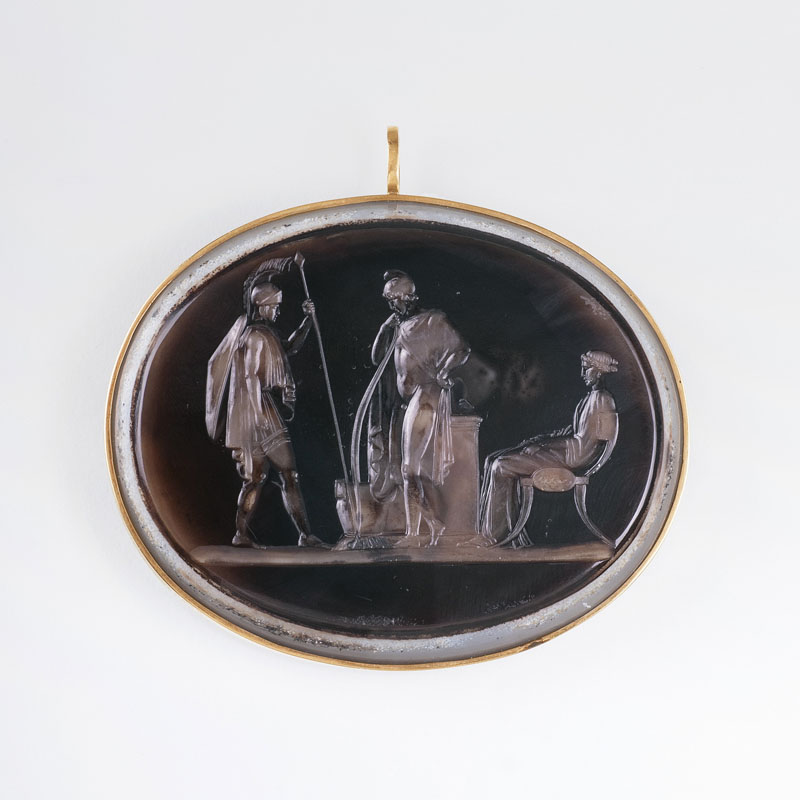 An extraordinary Empire intaglio pendant