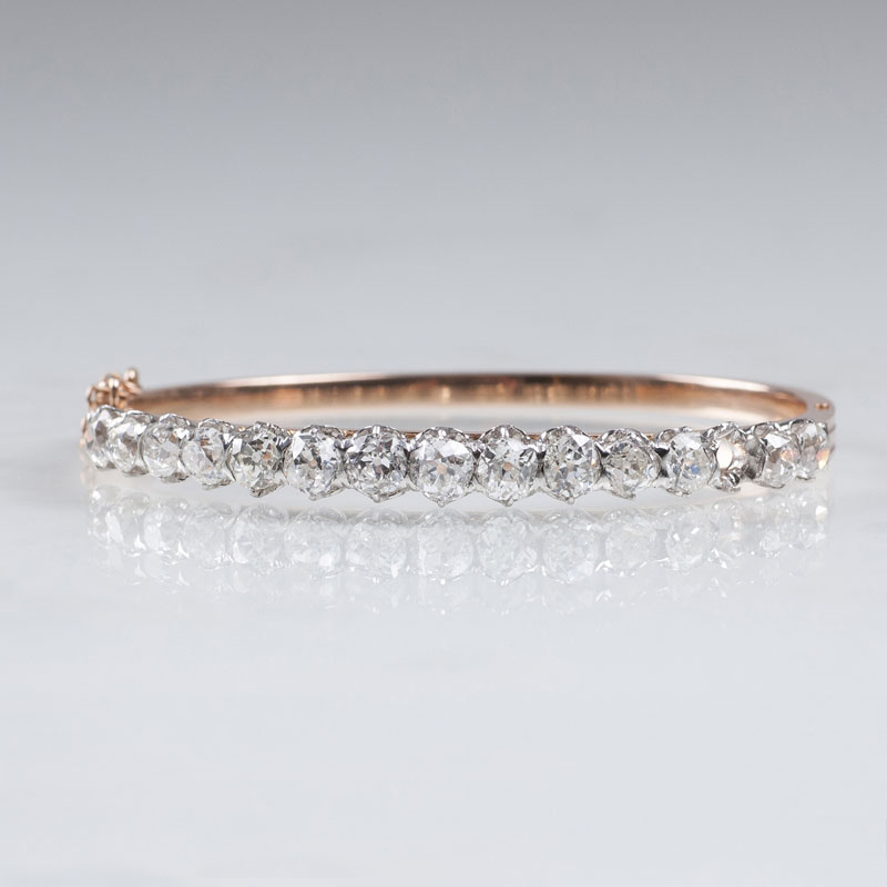 Pariser Art Nouveau Diamant-Armreif