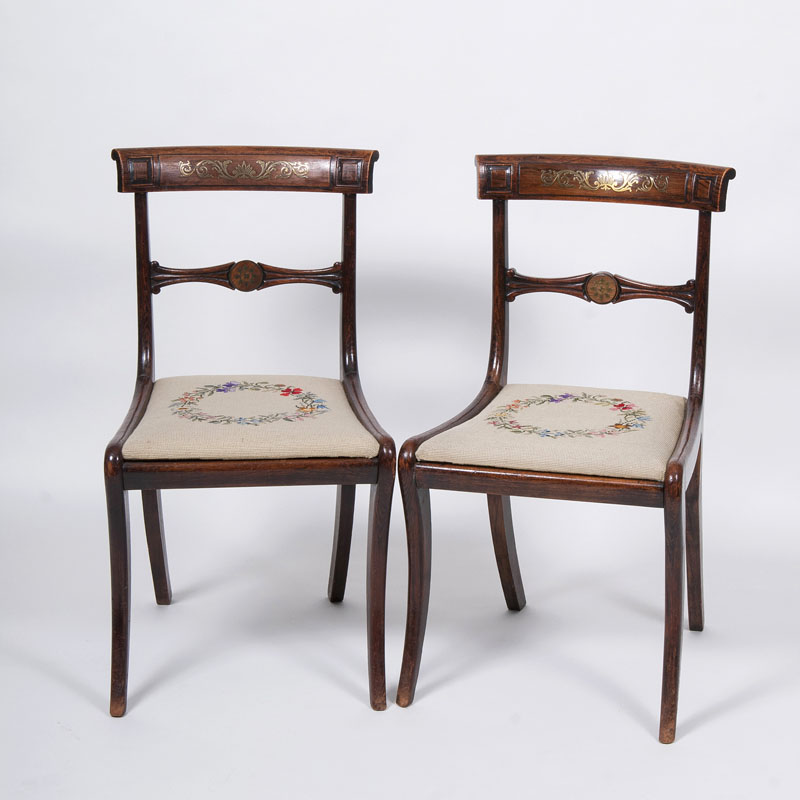 Paar Regency-Stühle