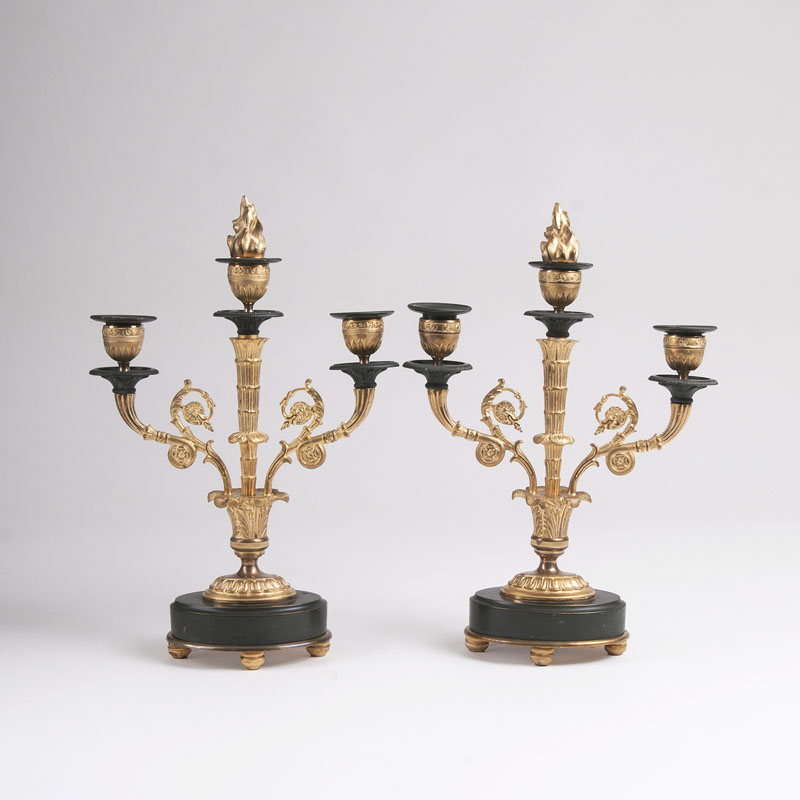 A Pair of Napoleon III Candelabras