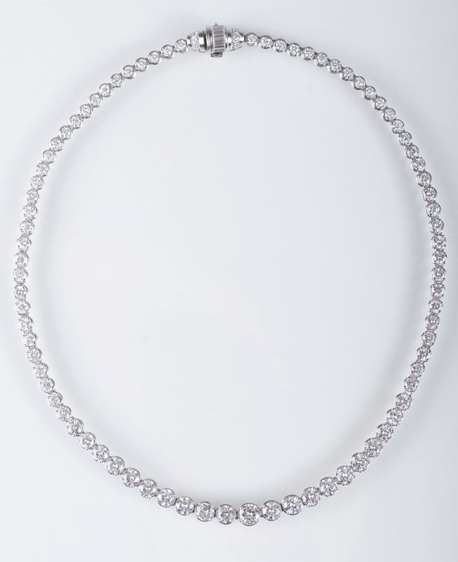 A highcarat diamond necklace - image 2