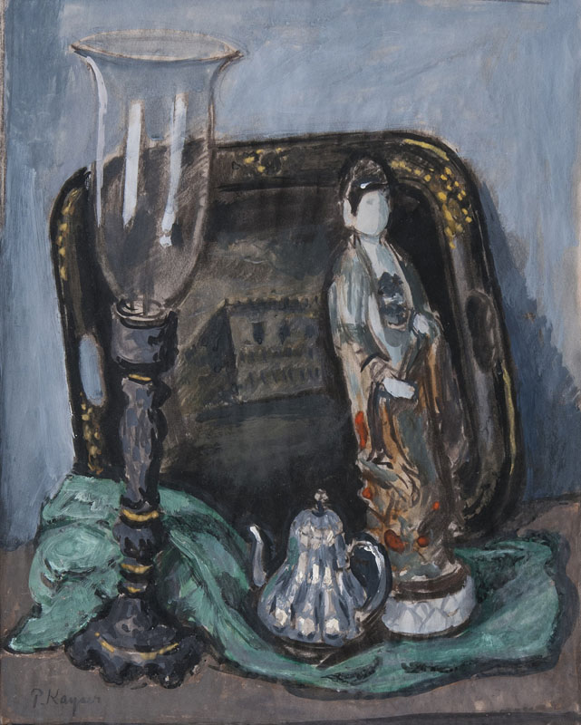 Still Life with Chinese Figure