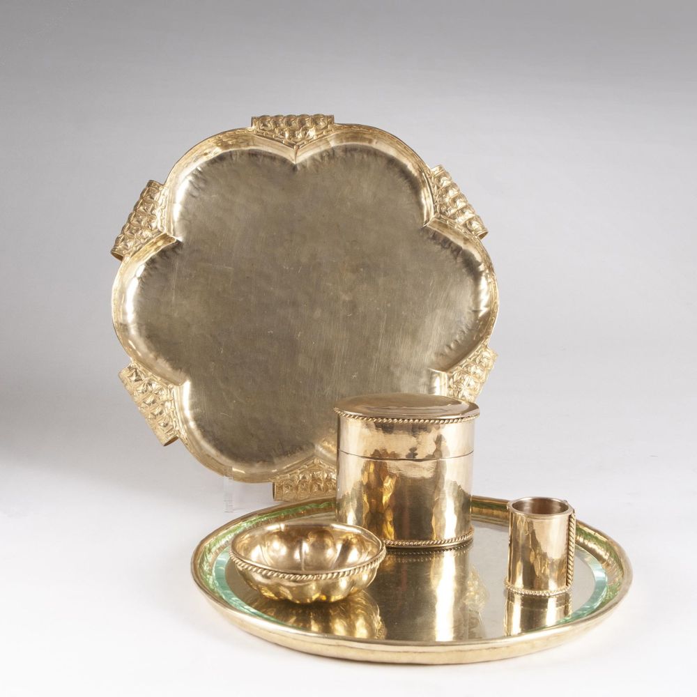 Georg Mendelssohn - A set of brass works from the Hellerau workshop A set of brass works from the Hellerau workshop