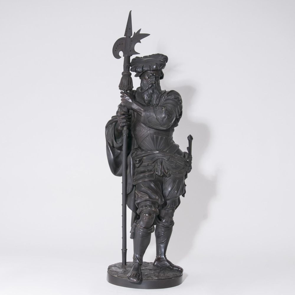 An Imposing Figure 'Lansquenet with Halberd'