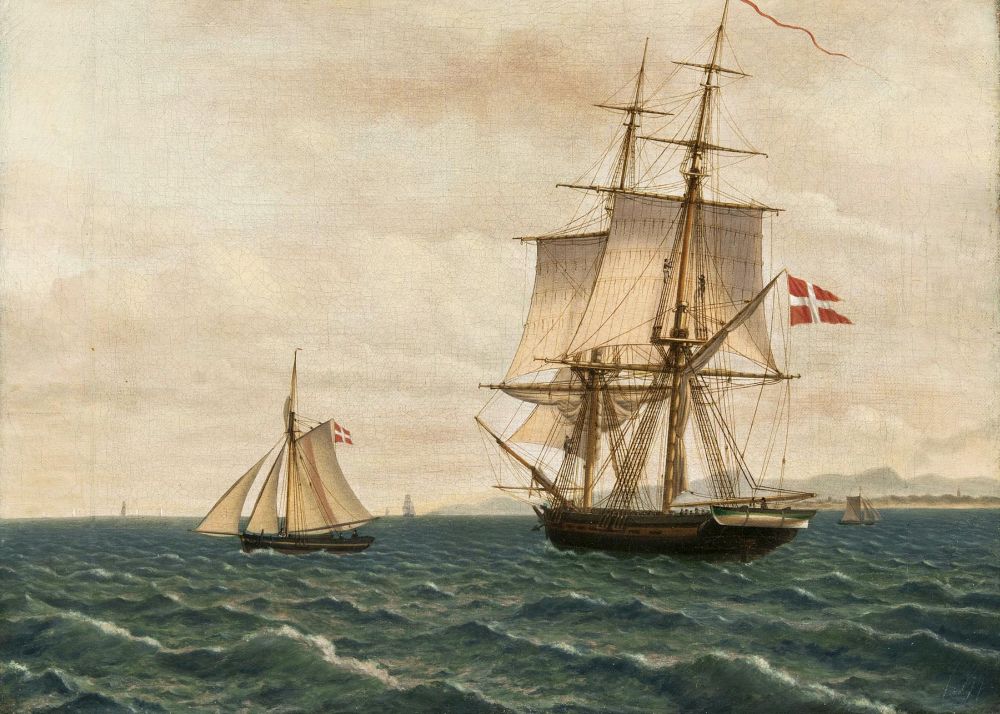 Christoffer Wilhelm Eckersberg - Brig and Pilot Boat Brig and Pilot Boat