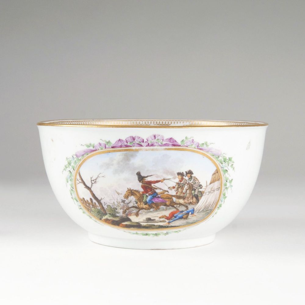 A Large Bowl with Battle Scenes