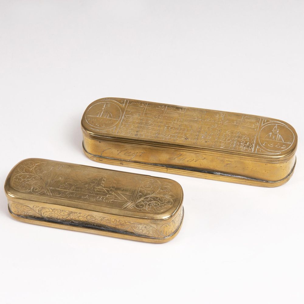 Two Brass Boxes