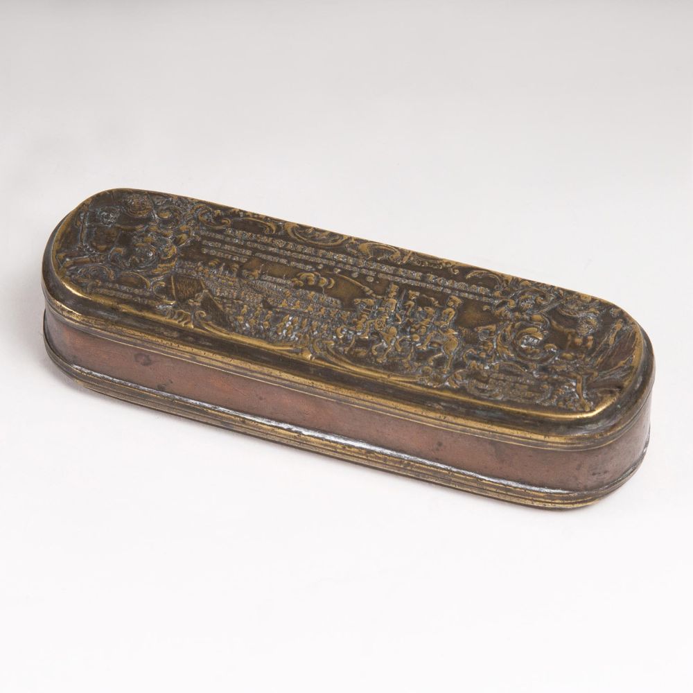 A Baroque Iserlohn Snuff Box 'Prussia's Victory at Torgau'