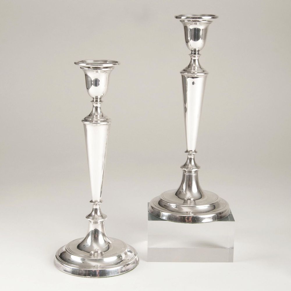 A Pair of English Candlesticks