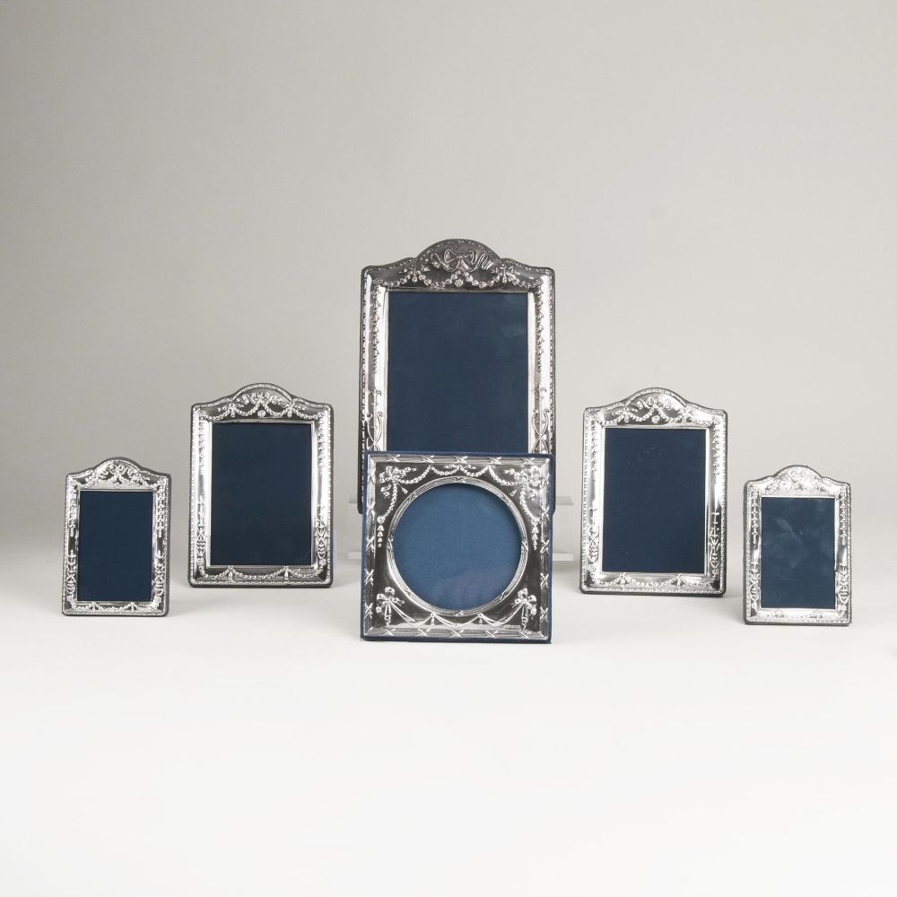 A Set of 6 English Photo Frames