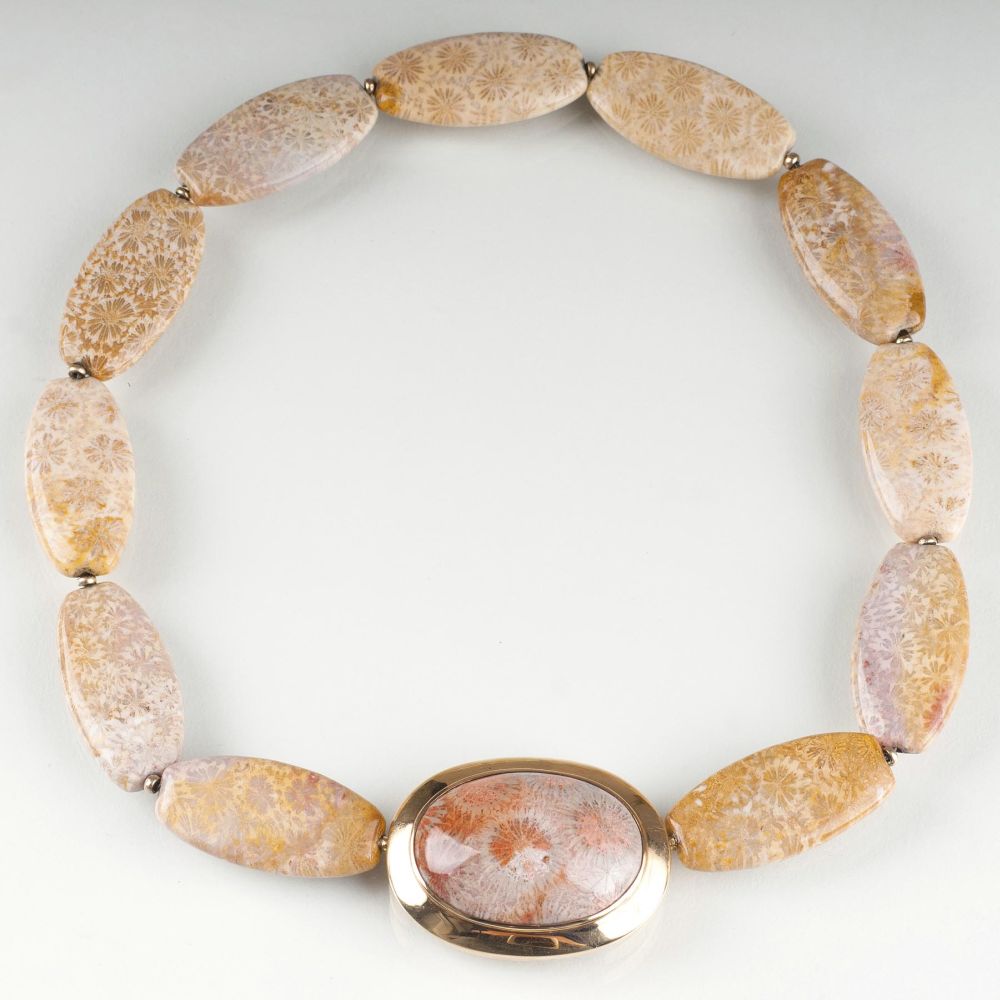 An extraordinary Fossil Coral Necklace