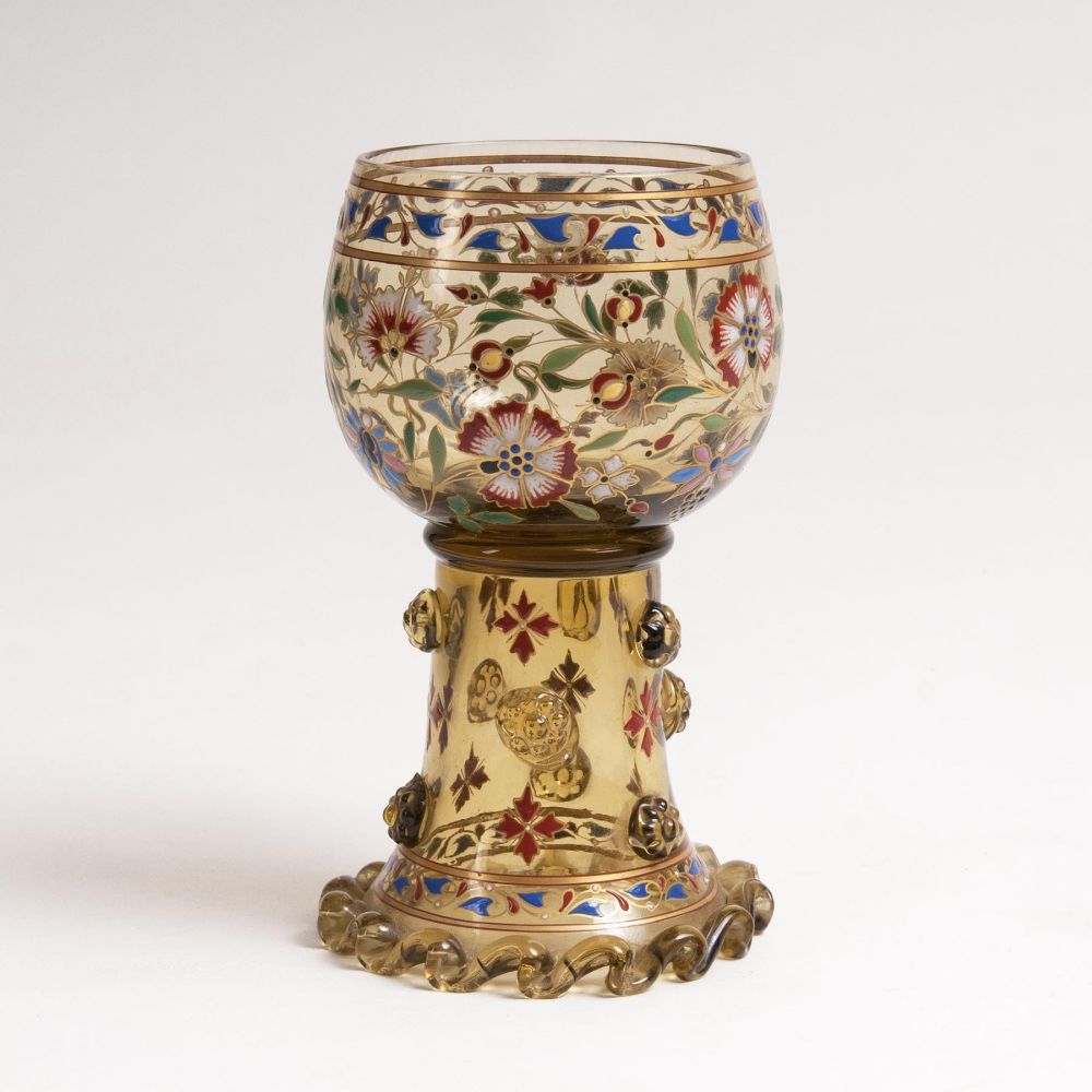 A Goblet with Stylized Flowers