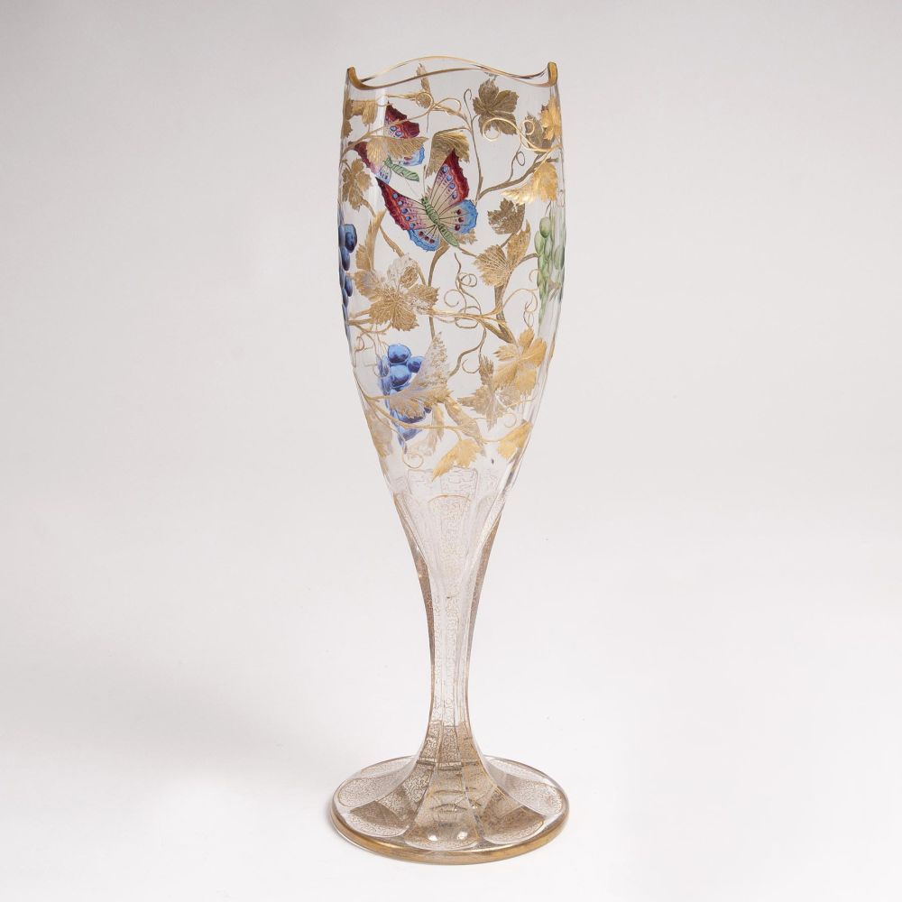A Goblet with Butterflies and Vines