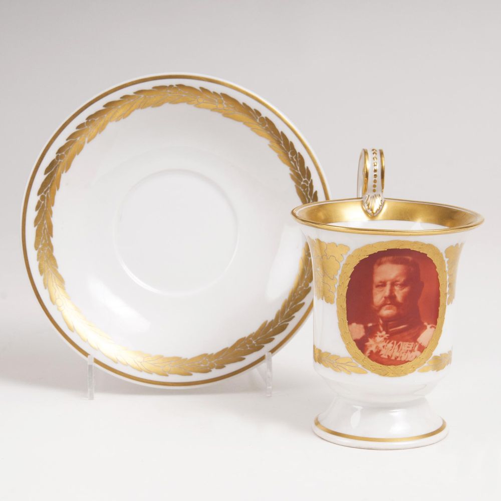 A Cup with the Portrait of Field Marshall von Hindenburg