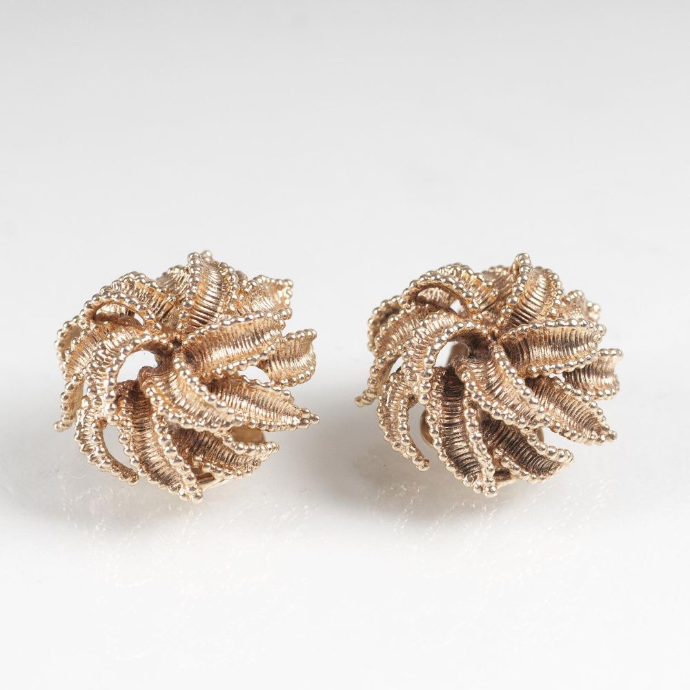 A Pair of Vintage Gold Earclips