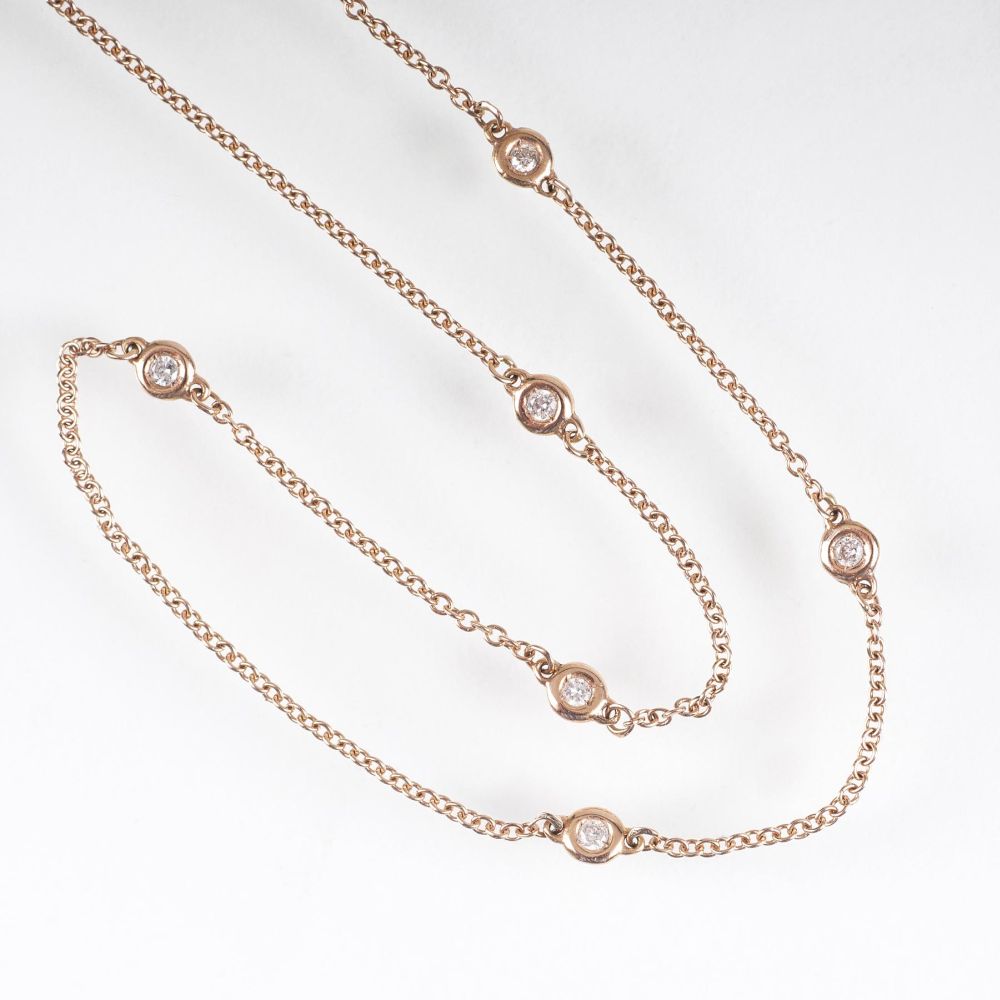 A Delicate Diamond Necklace