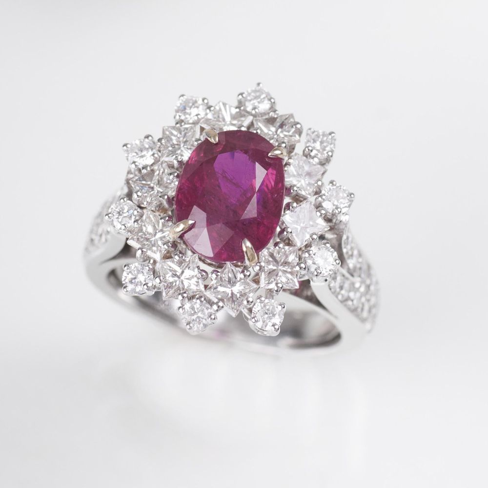 Rubin-Diamant-Brillant-Ring