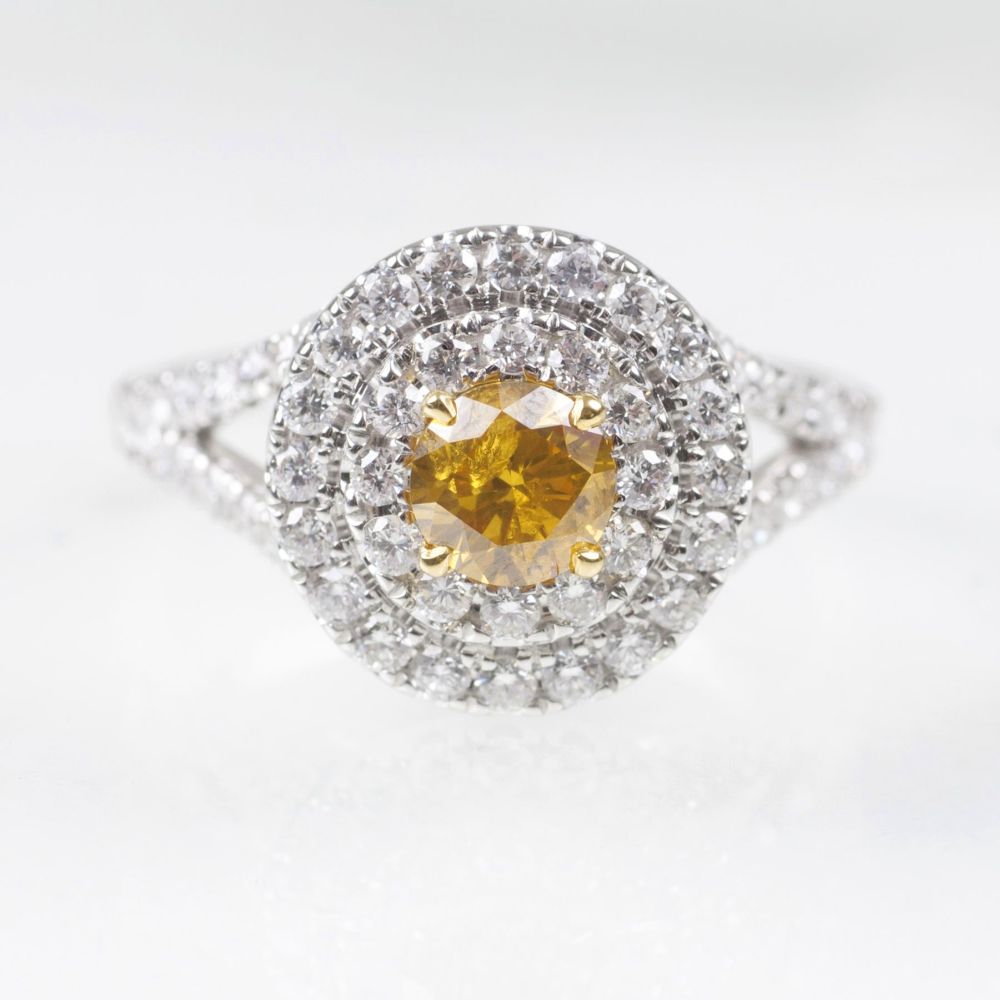 Fancy-Diamant-Brillant-Ring - Bild 2