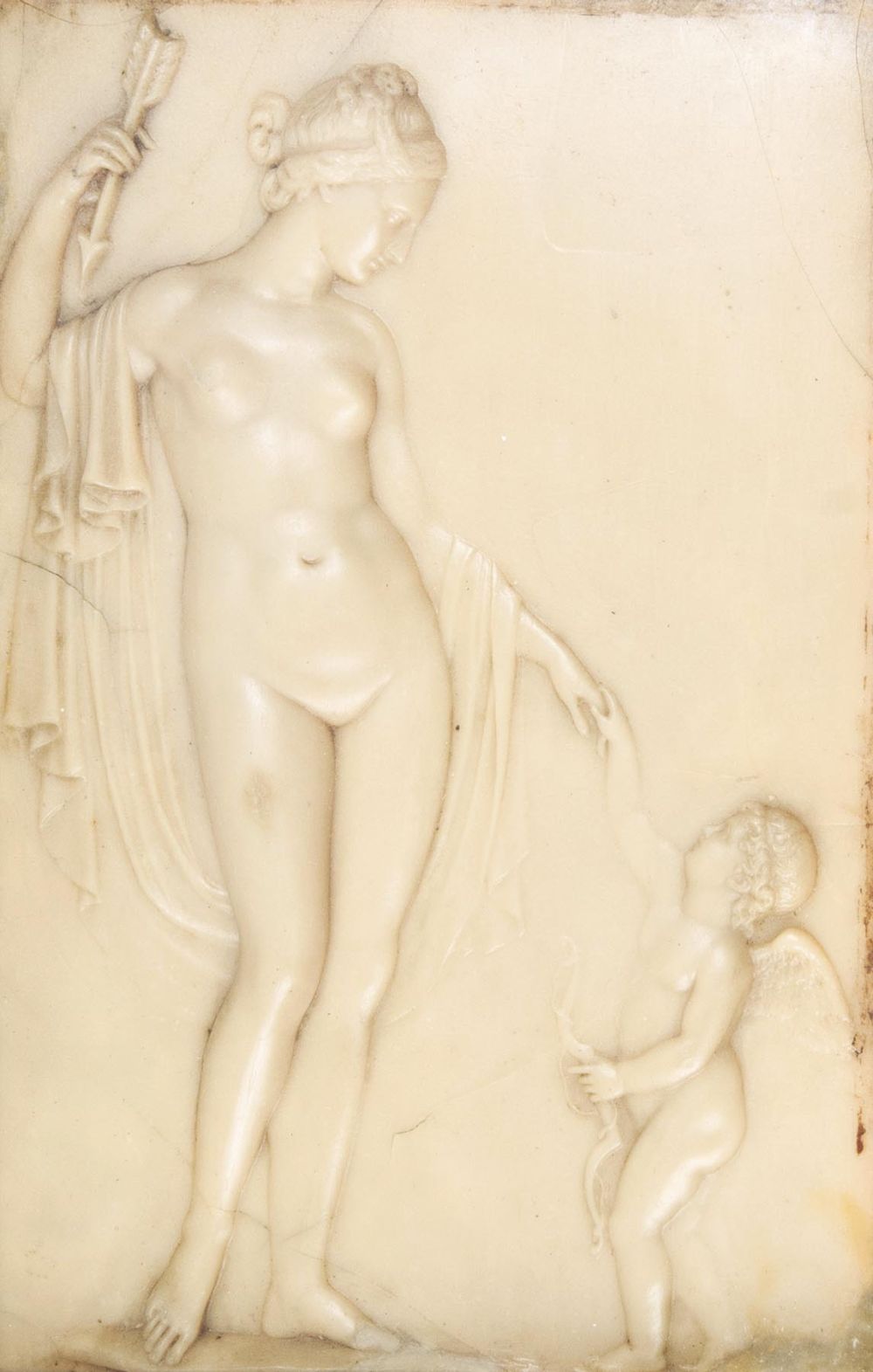 A Wax Relief 'Venus and Cupid'