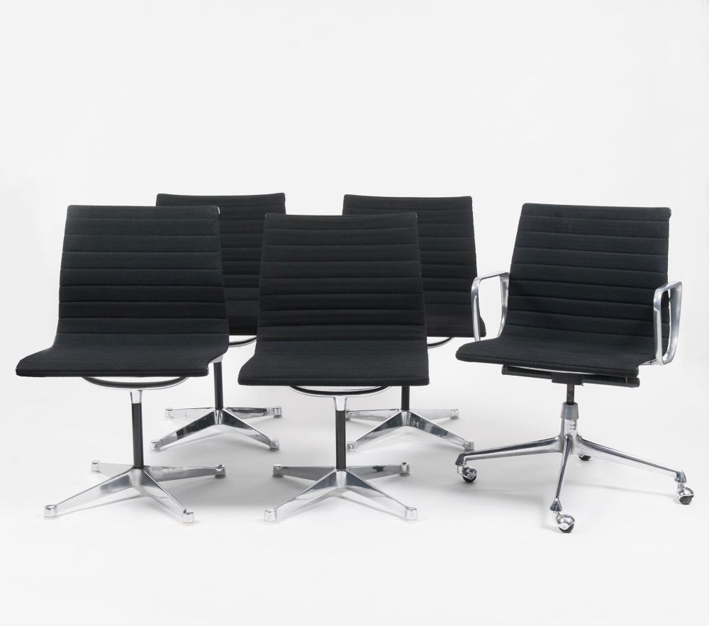 A Set of 5 Office Chairs
