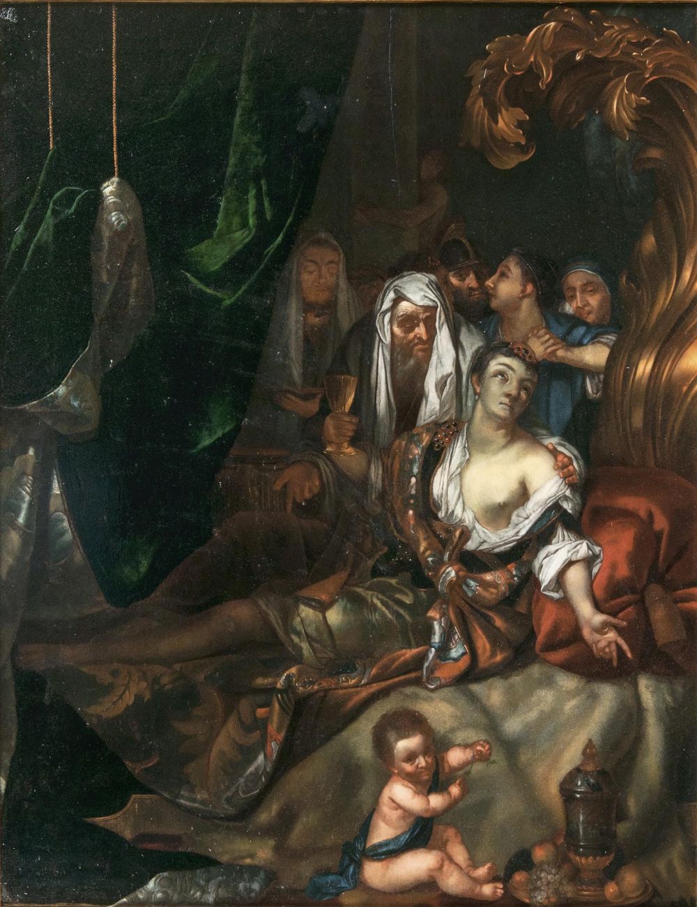 Herman van der Myn, zugeschr. - Sophonisbe nimmt den Giftbecher Sophonisbe nimmt den Giftbecher