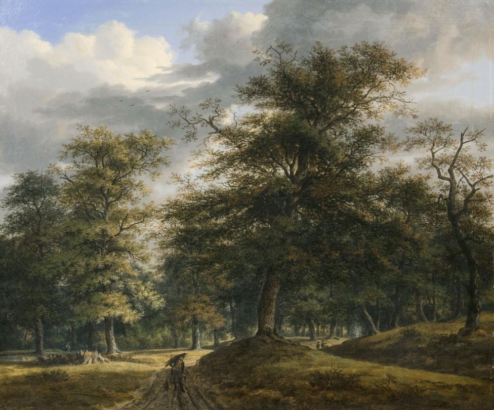 Johann Heinrich Jakob Christian Rosenkranz - Eichenwald mit Holzsammlern Eichenwald mit Holzsammlern