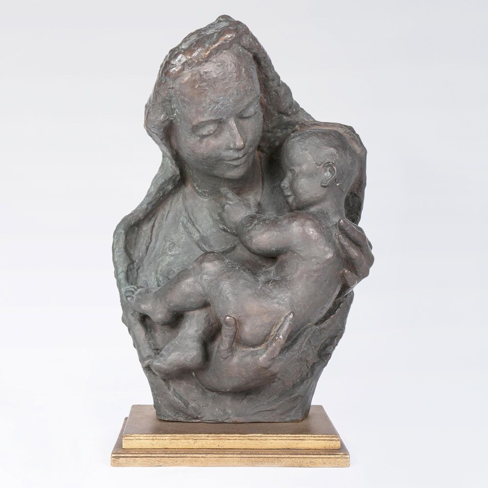 Skulptur 'Mutter und Kind'
