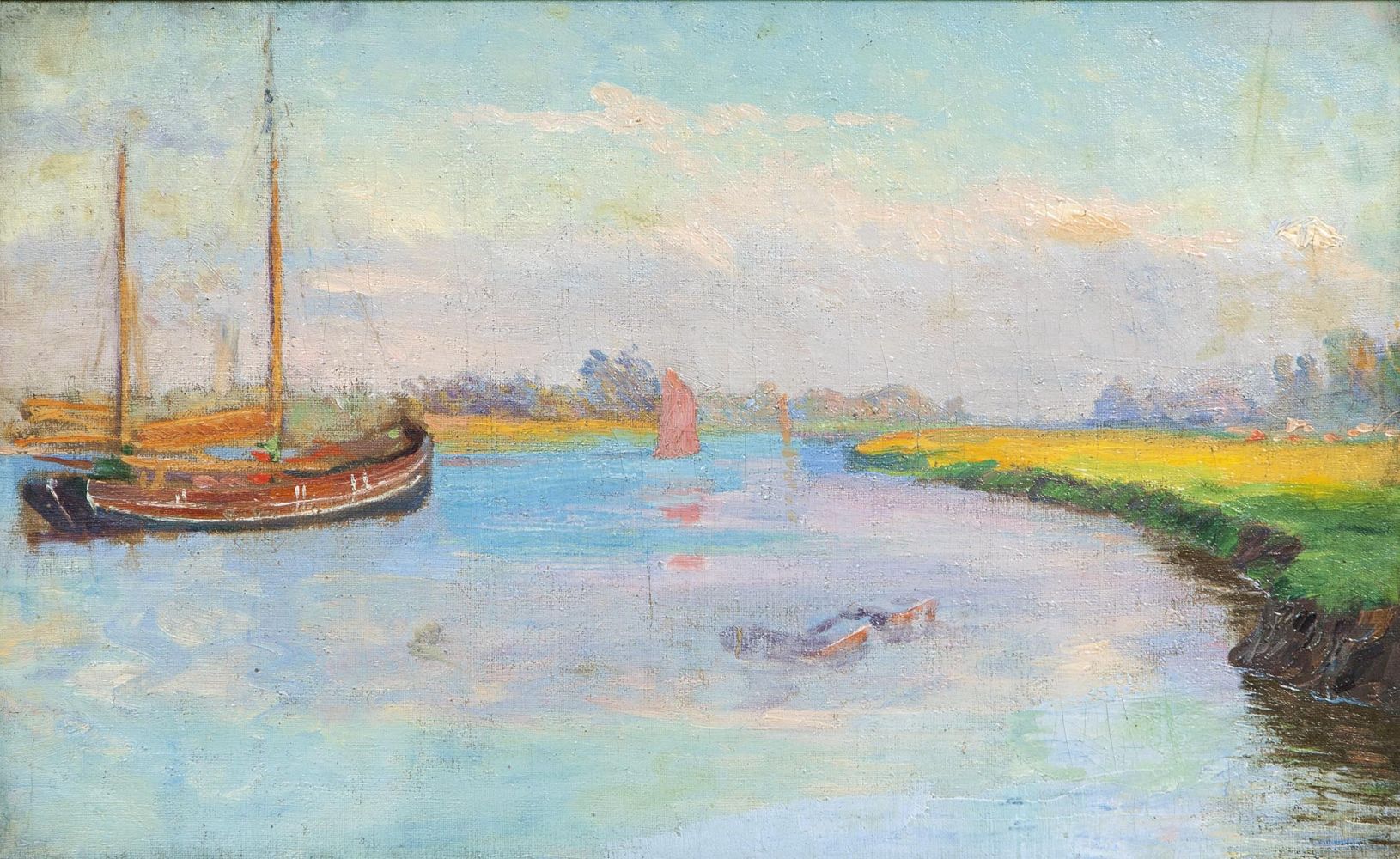 Boats on the River Este