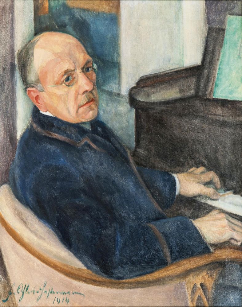 Friedrich Ahlers-Hestermann - Portrait of the Piano Player Wilhelm Ammermann Portrait of the Piano Player Wilhelm Ammermann