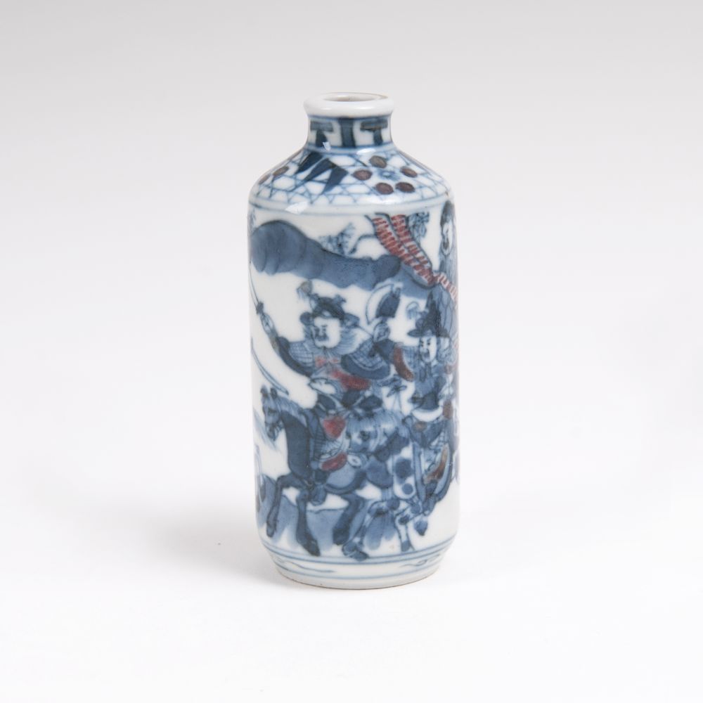 A Snuffbottle with Fighting Riders