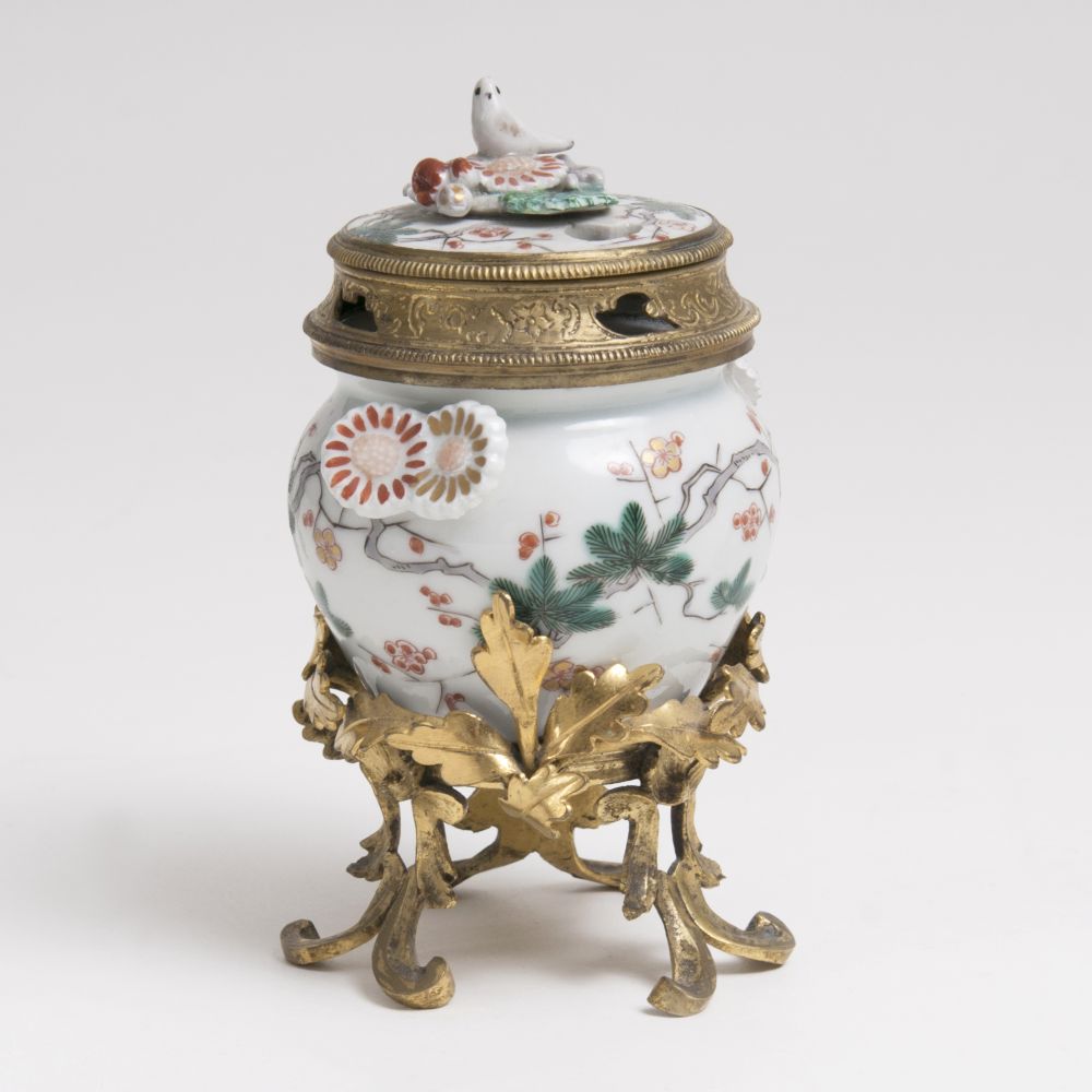 A Rare Louis XV Style Ormolu-Mounted Japanese Porcelain Potpourri