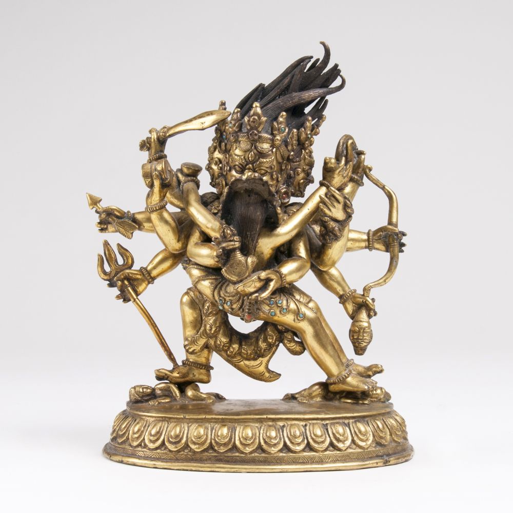 A Figure 'Mahakala Dharmapala in Yab Yum' A Figure 'Mahakala Dharmapala in Yab Yum'