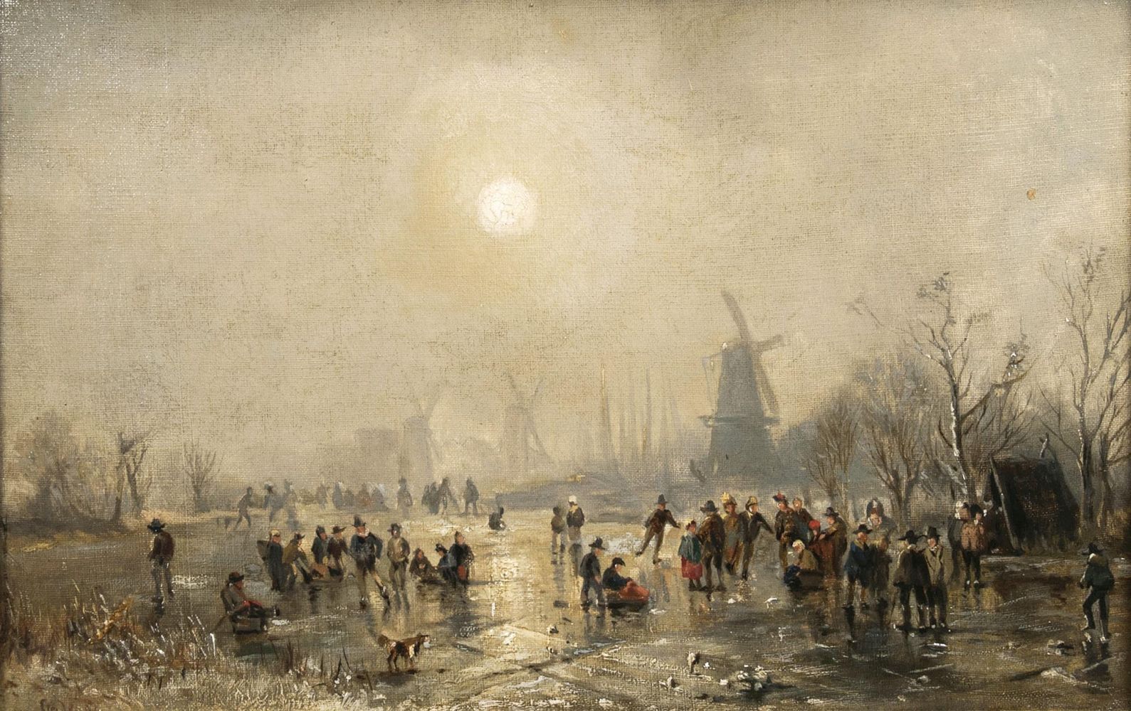 People merrymaking on the Ice