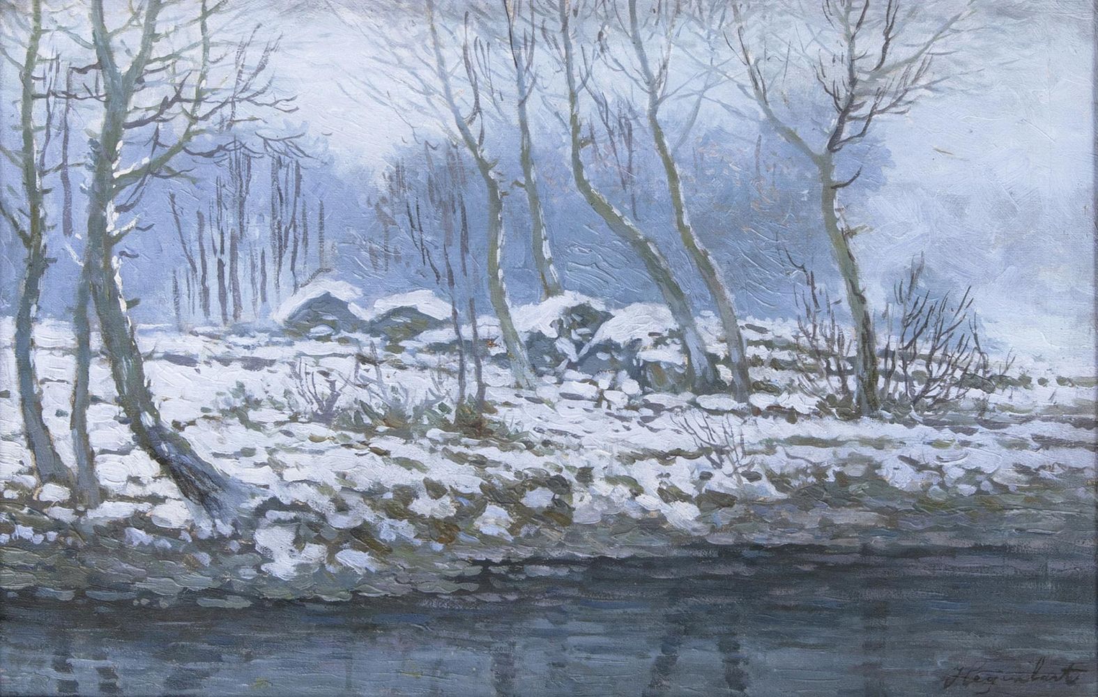 Fritz Hegenbart - Snowy Landscape Snowy Landscape