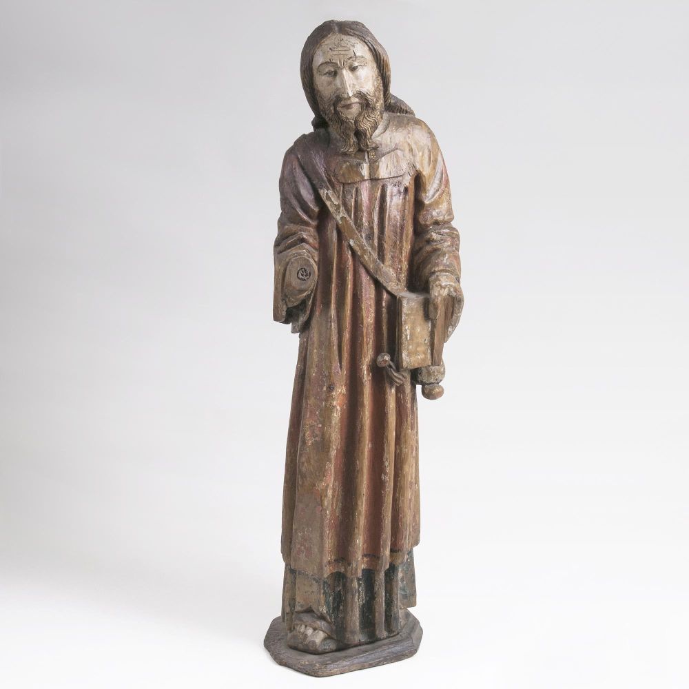 Gotische Figur eines Pilgers 'Hl. Jakobus d.Ä.'