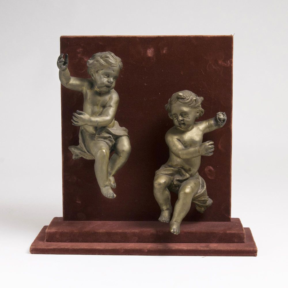 A Pair of Floating Baroque Cupids
