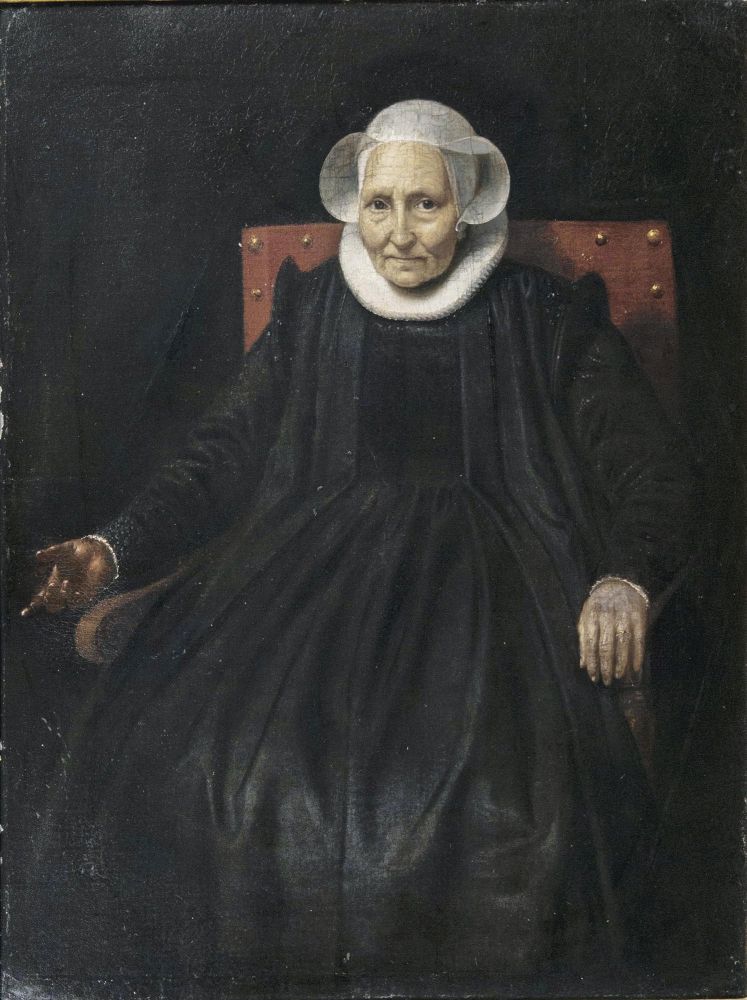 Portrait einer Dame im Lehnstuhl