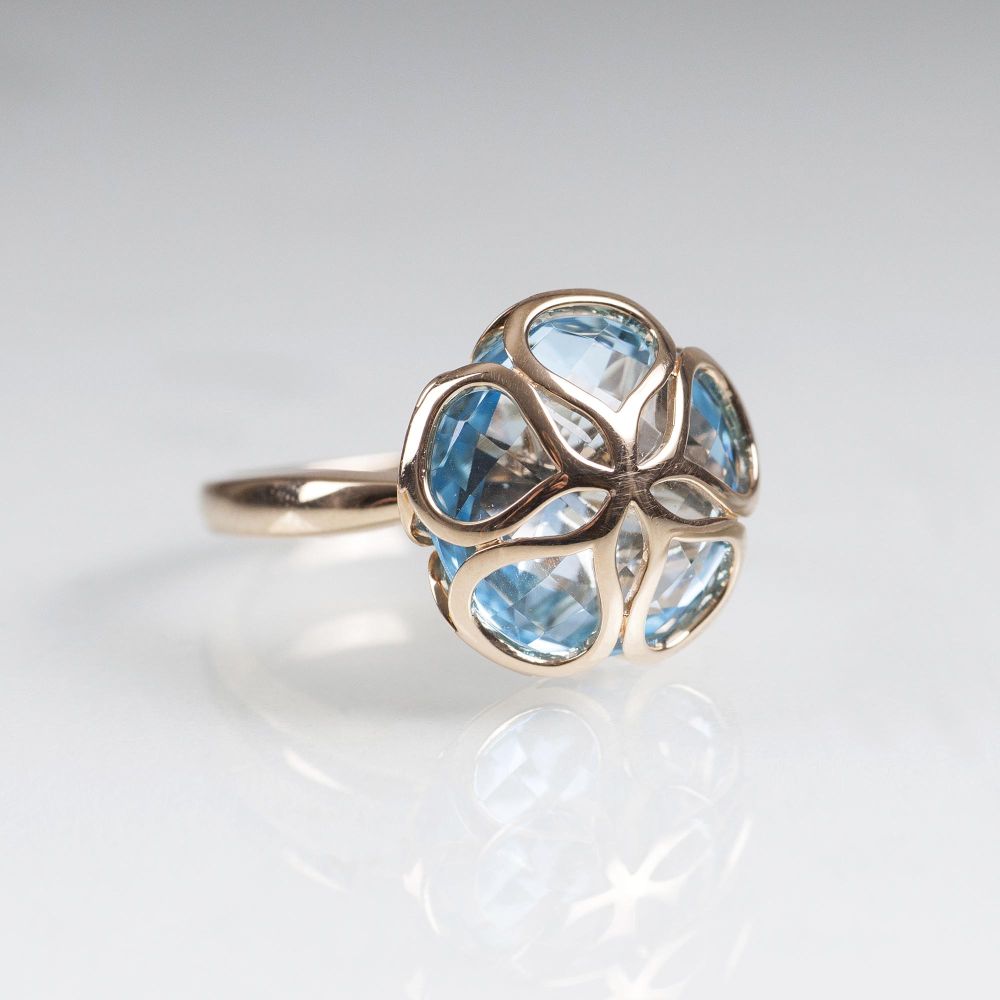 A Blue Topaz Ring