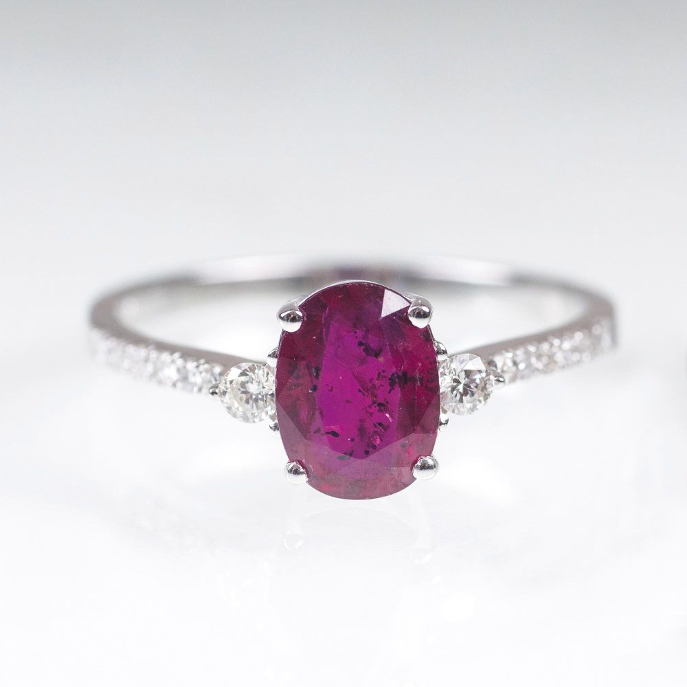 A Ruby Diamond Ring