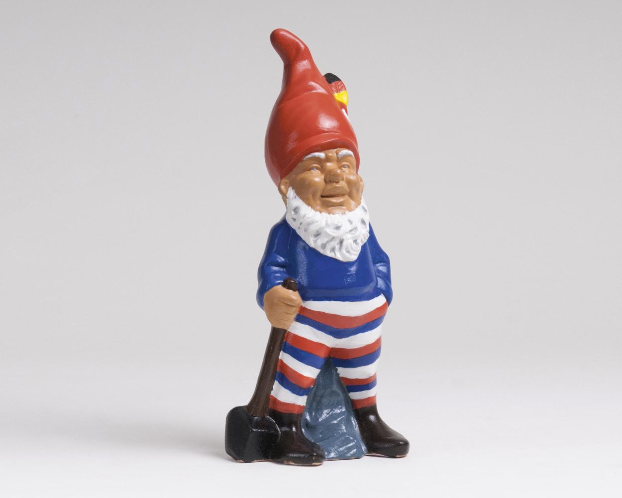 A Unique Ceramic Garden Gnome painted by Helmut Schmidt