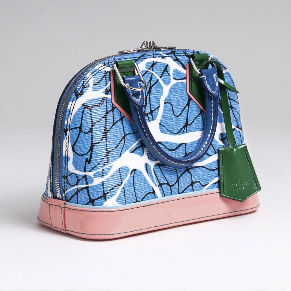 A Handbag Alma BB 'Aqua Pattern'
