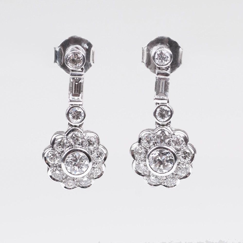 A Pair of fine Diamond Earrings