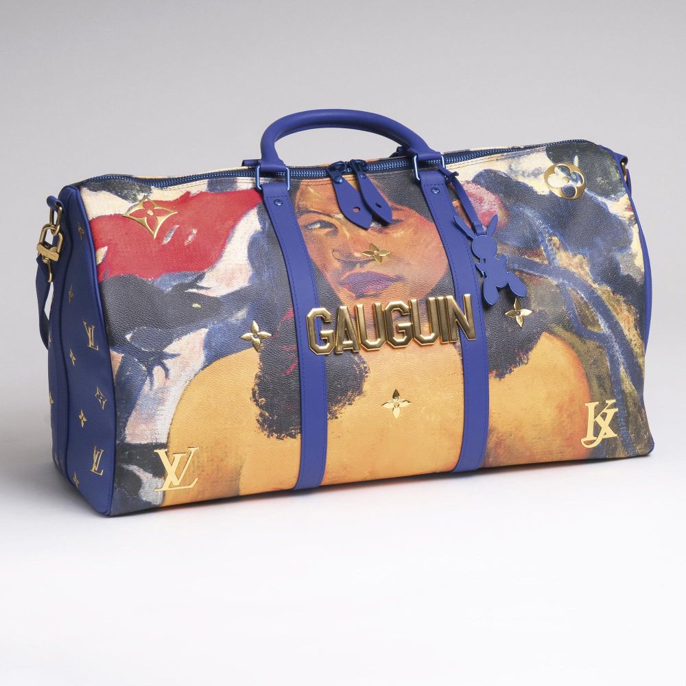 An  Iconic Masters LV x Koons Keepall 50 'Gauguin'