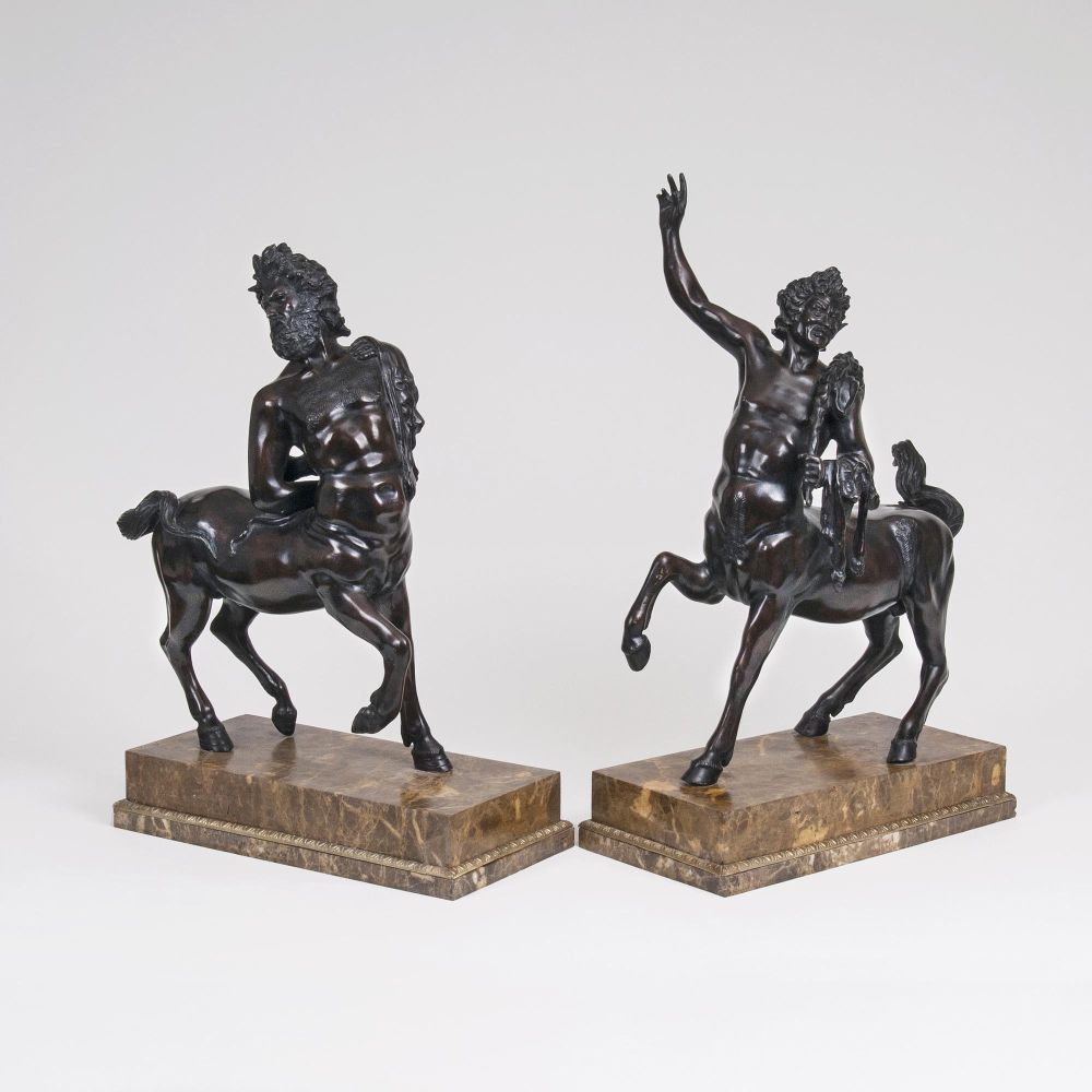 Paar imposanter Figuren 'Furietti-Kentauren'