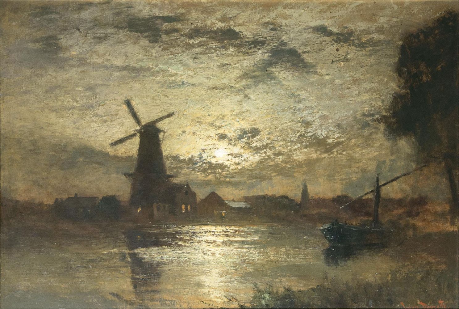 Mill in Moonlight