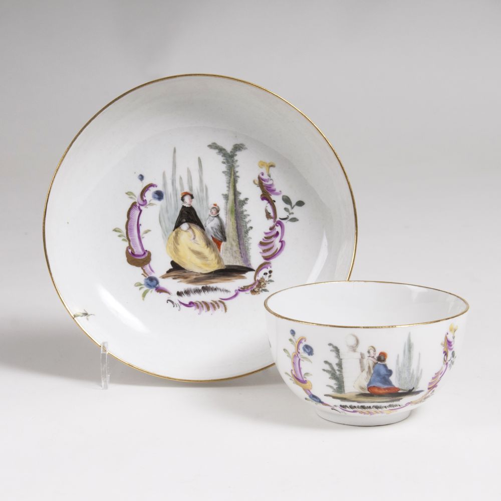 A Cup with Watteau Scene